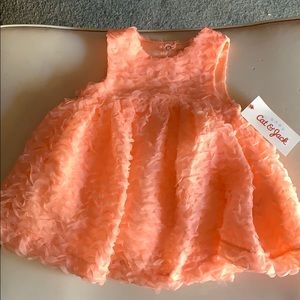 Cat & Jack peach dress 6-9M